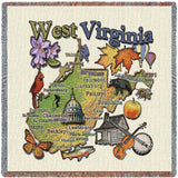 West Virginia State Small Blanket