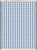 Houndstooth Blue Blanket