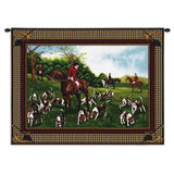 Fox Hunt Wall Tapestry With Rod