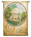 Aviary in Winter Garden Wall Tapestry