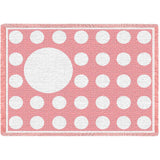 Polka Dots Pink Small Blanket