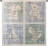 Vintage Boy Small Wall Tapestry