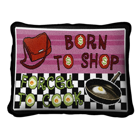 Born To Shop Pillow