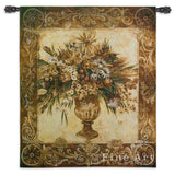 Tuscan Urn Sienna Wall Tapestry