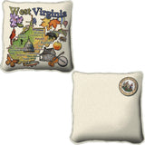 West Virginia State Pillow