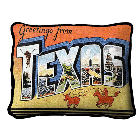 Greetings From Texas Pillow