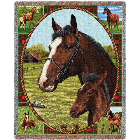 Thoroughbred Mare and Foal Blanket