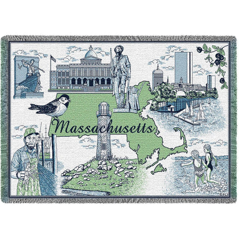 Massachusetts Afghan Blanket