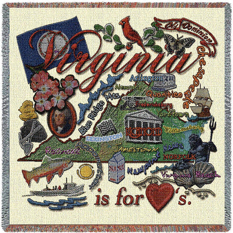 Virginia State Small Blanket