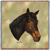 Thoroughbred Dark Brown Small Blanket