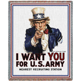 I Want You Uncle Sam Blanket