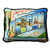 Greetings From Oregon Pillow