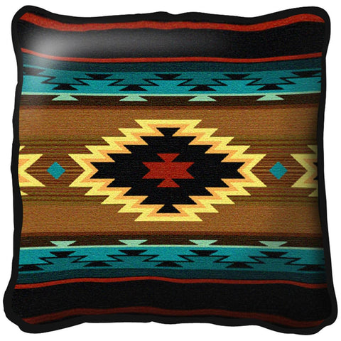 Southwest Geometric Turquoise Pillow