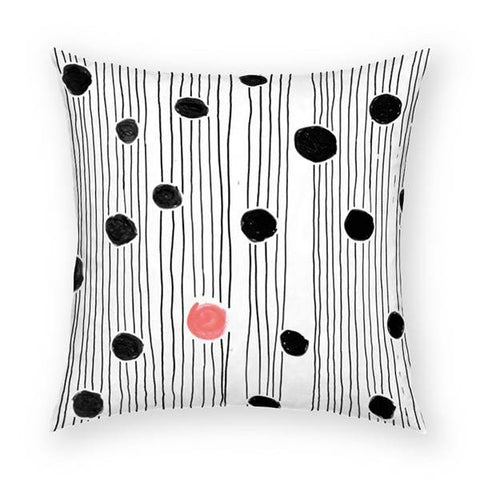 Red Dot Pillow 18x18