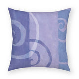 Purple Stripes Spiral Pillow 18x18