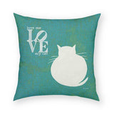 Love My Cat Pillow 18x18