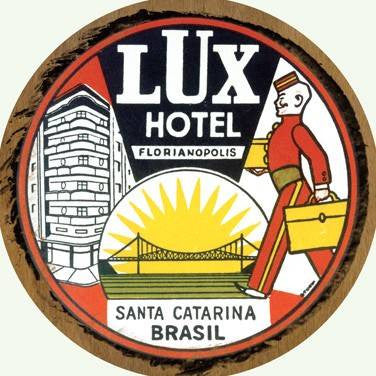 Lux Hotel Santa Catarina Brasil Wood Sign 12x12 (31cm x31cm) Round