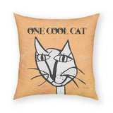 One Cool Cat Pillow 18x18