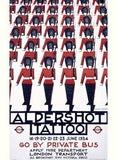 London Transport/Aldershot Tattoo Wood Sign 9x12 (23cm x 31cm) Solid