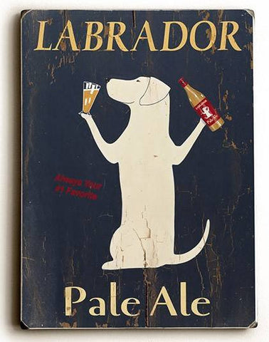 Labrador Pale Ale Wood Sign 9x12 (23cm x 31cm) Solid