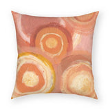 Peach Flowers 2 Pillow 18x18