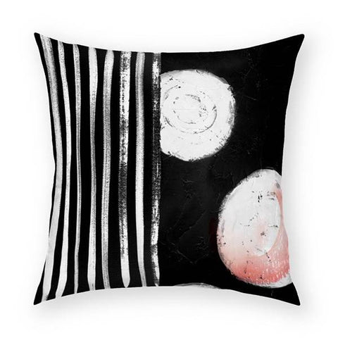 Stripes and Flowers Pillow 18x18