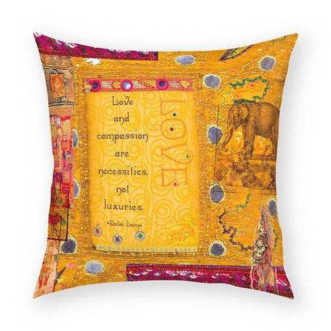 Love and Compassion Pillow 18x18