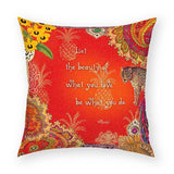 Let the Beauty Pillow 18x18