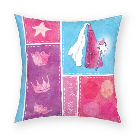 Little Girl Pillow 18x18