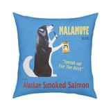 Malamute Alaskan Smoked Salmon Pillow 18x18