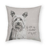 My Little Dog Pillow 18x18