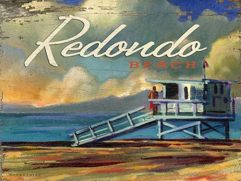 Redondo Beach Wood Sign 9x12 (23cm x 31cm) Solid