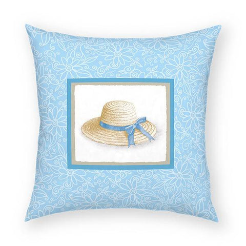 Sun Hat Pillow 18x18