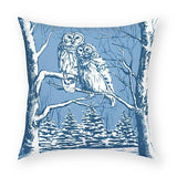 Owl Couple Pillow 18x18