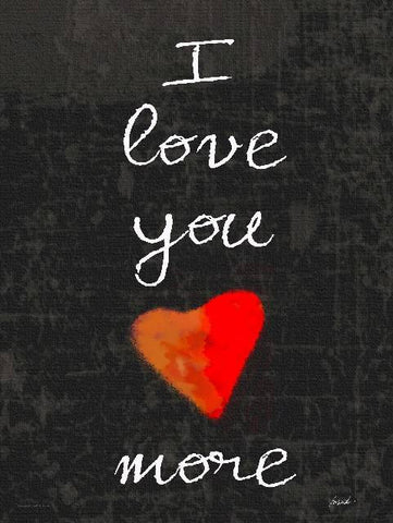 I love you more Wood Sign 9x12 (23cm x 31cm) Solid