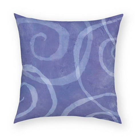 Purple Spiral Pillow 18x18