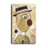 Man on Ladder Wood Sign 7.5x12 (20cm x31cm) Solid