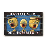 Orquesta Wood Sign 7.5x12 (20cm x31cm) Solid