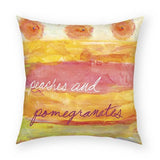 Peaches & Pomegranates Pillow 18x18