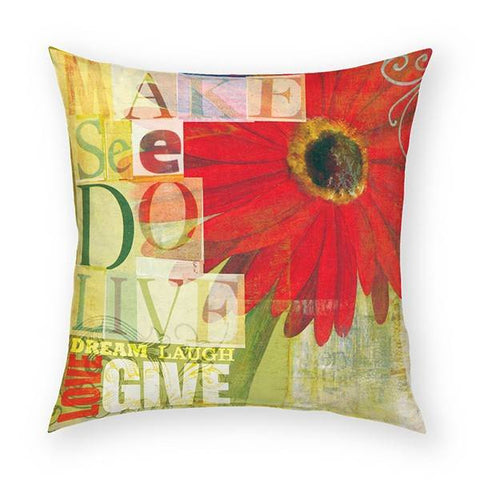 Make See Do Live... Pillow 18x18