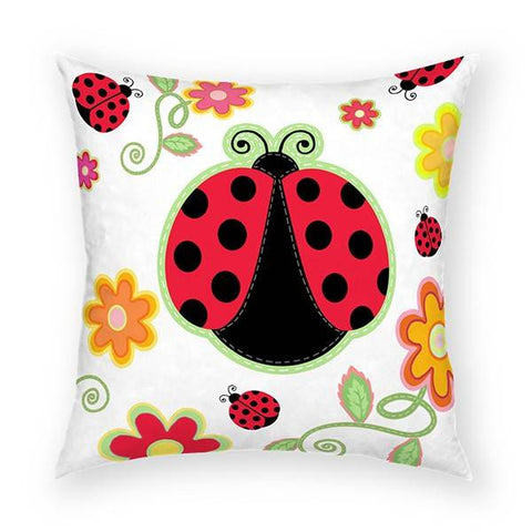 Little Ladybug Pillow 18x18