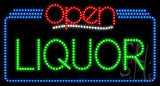 Liquor Open Animated LED Sign 20" Tall x 37" Wide x 1" Deep