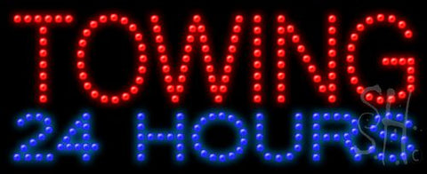 Towing 24 Hours Animated Led Sign 11