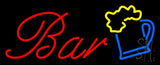 Bar with Beer Mug Neon Sign 13" Tall x 32" Wide x 3" Deep