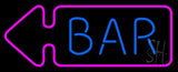 Bar With Arrow Neon Sign 13" Tall x 32" Wide x 3" Deep