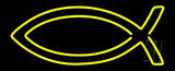 Yellow Christian Neon Sign 13" Tall x 32" Wide x 3" Deep