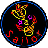 Custom Sailor Logo 1 Neon Sign 26" Tall x 26" Wide x 3" Deep