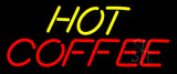 Yellow Hot Red Coffee Neon Sign 10" Tall x 24" Wide x 3" Deep