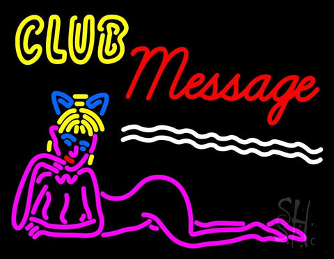 Custom Club With Girl Logo Neon Sign 20