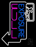 Exposure Full Girl Logo Neon Sign 24" Tall x 31" Wide x 3" Deep